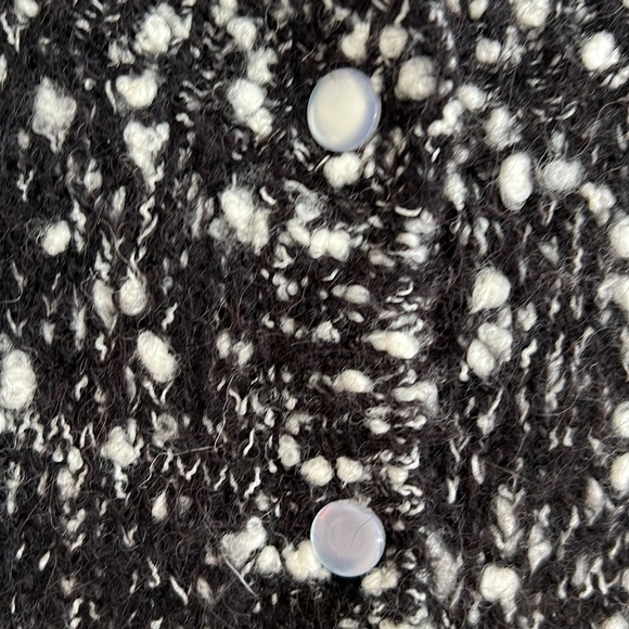 & Other Stories Puff Sleeve Bouclé Cardigan Sweater Alpaca Blend Size M - Picture 6 of 12